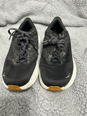 Hoka One One Running Shoes Black White Women’s Size 8.5 Athletic Sneakers